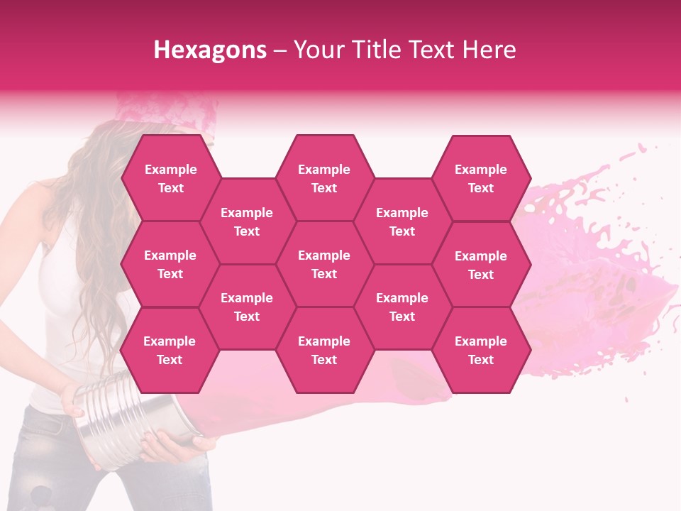Pretty Girl Headscarf PowerPoint Template