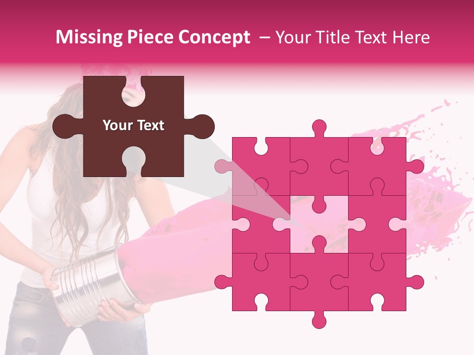 Pretty Girl Headscarf PowerPoint Template