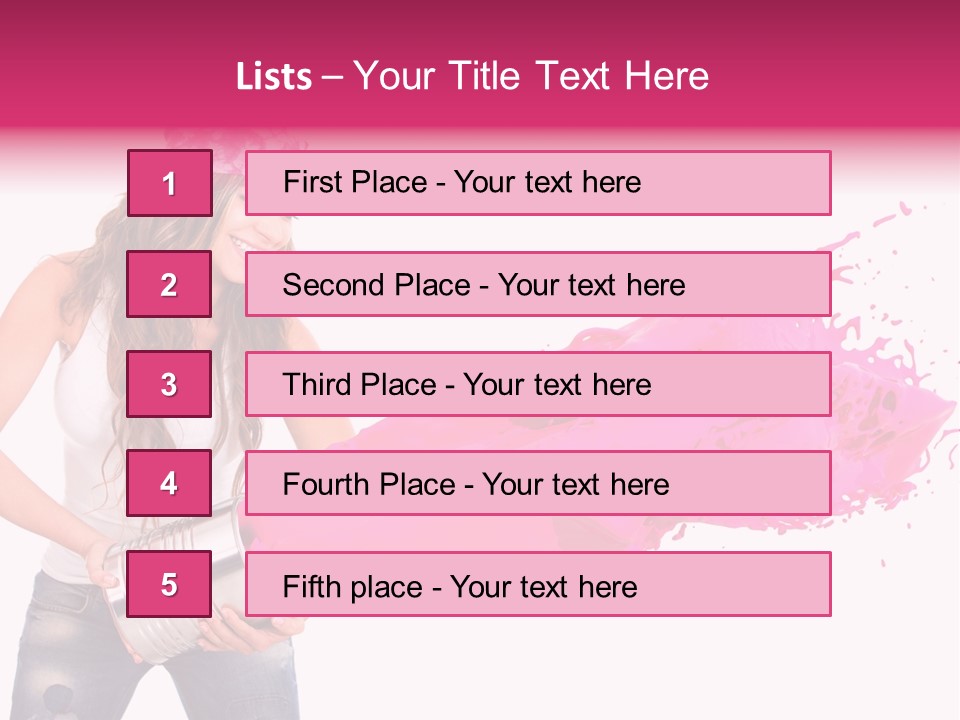 Pretty Girl Headscarf PowerPoint Template