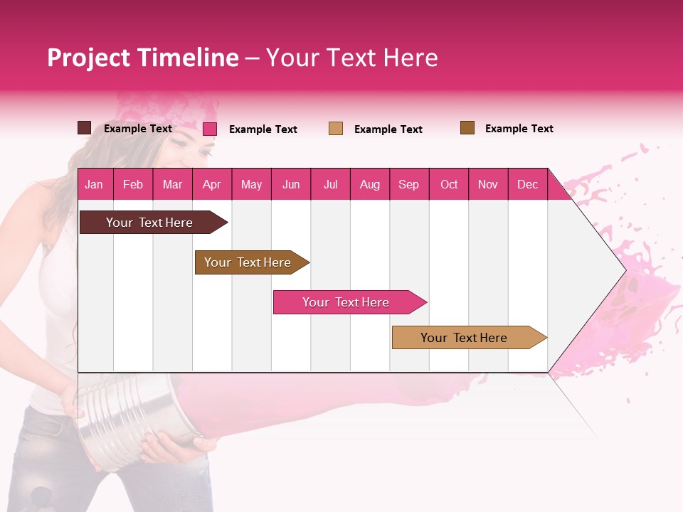 Pretty Girl Headscarf PowerPoint Template