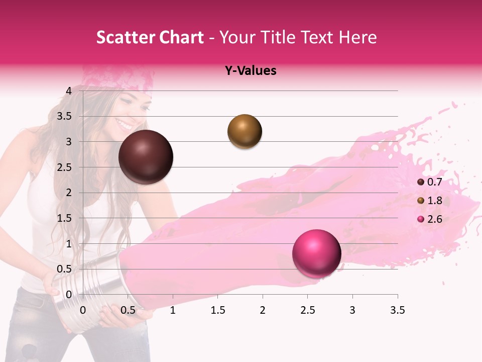 Pretty Girl Headscarf PowerPoint Template