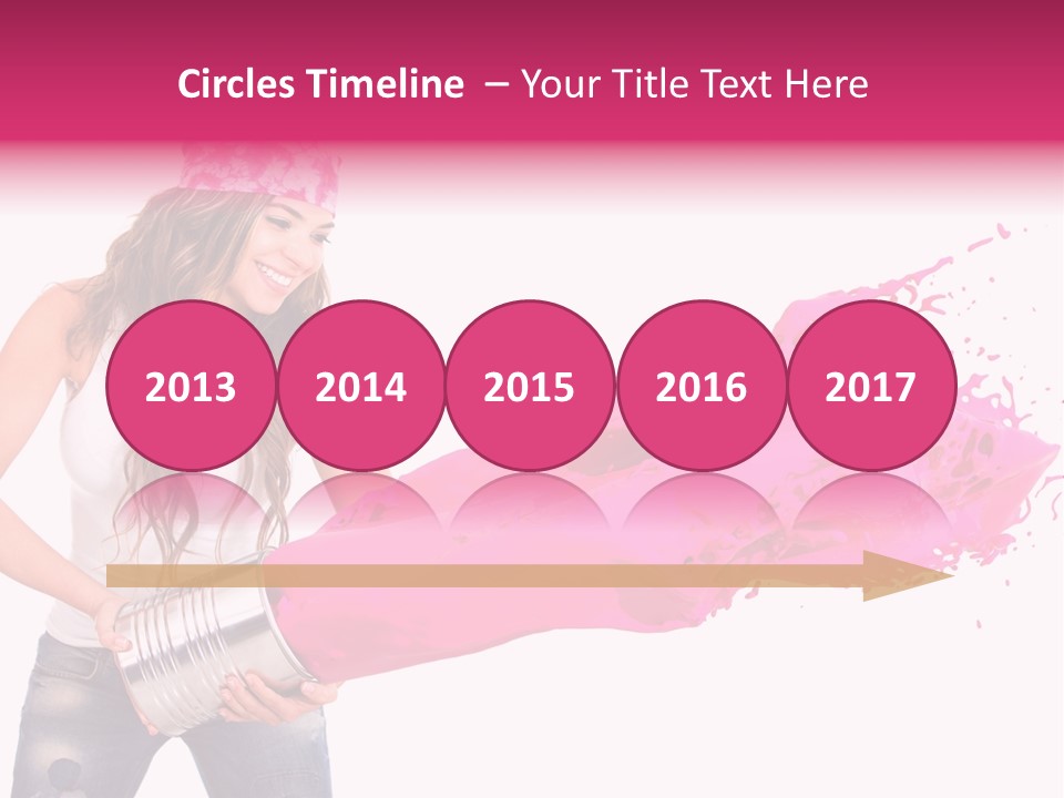 Pretty Girl Headscarf PowerPoint Template