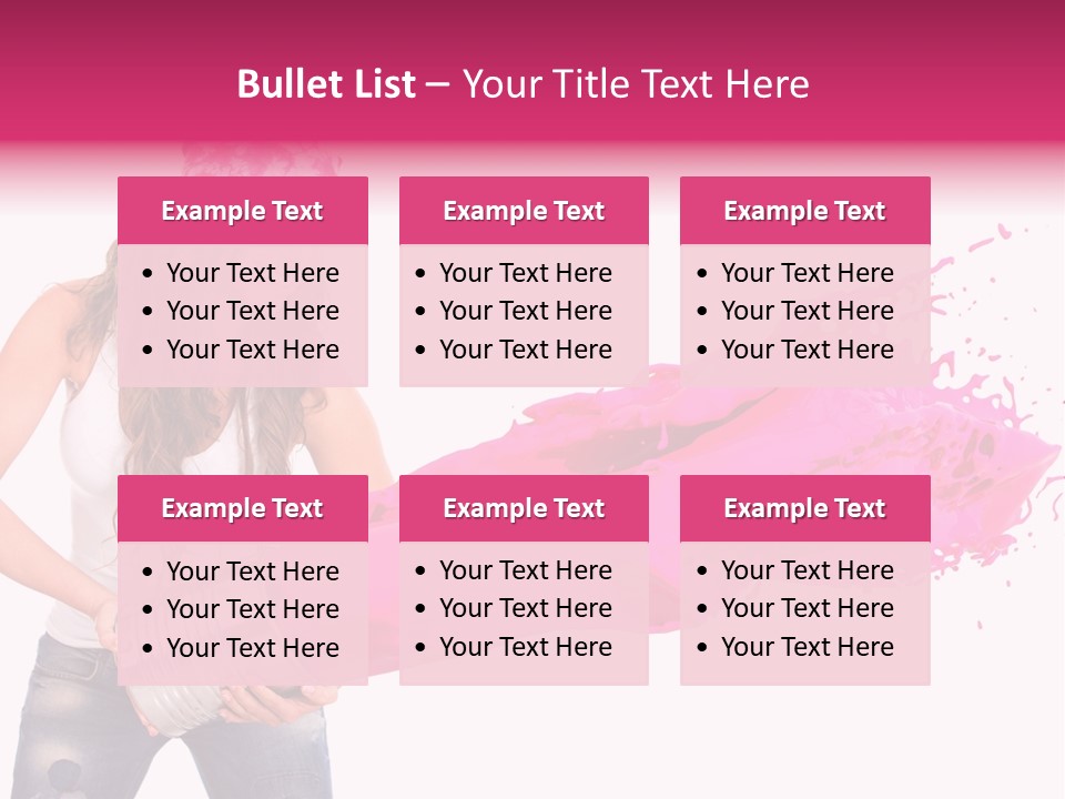 Pretty Girl Headscarf PowerPoint Template