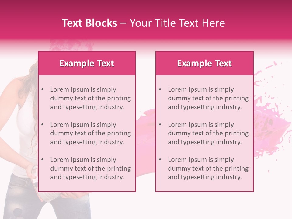 Pretty Girl Headscarf PowerPoint Template