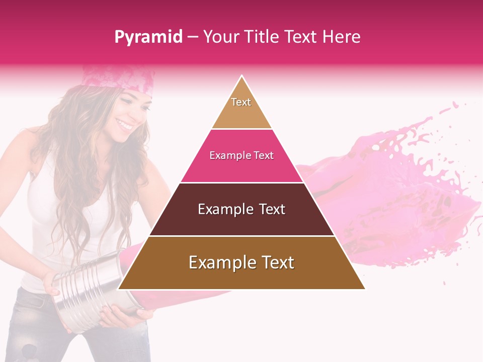 Pretty Girl Headscarf PowerPoint Template