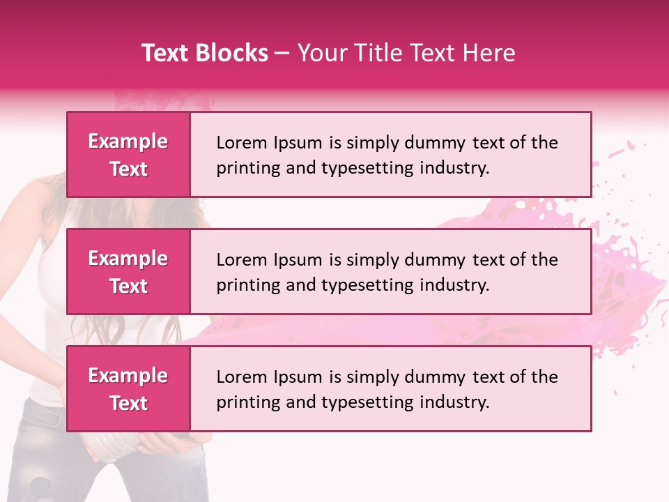 Pretty Girl Headscarf PowerPoint Template