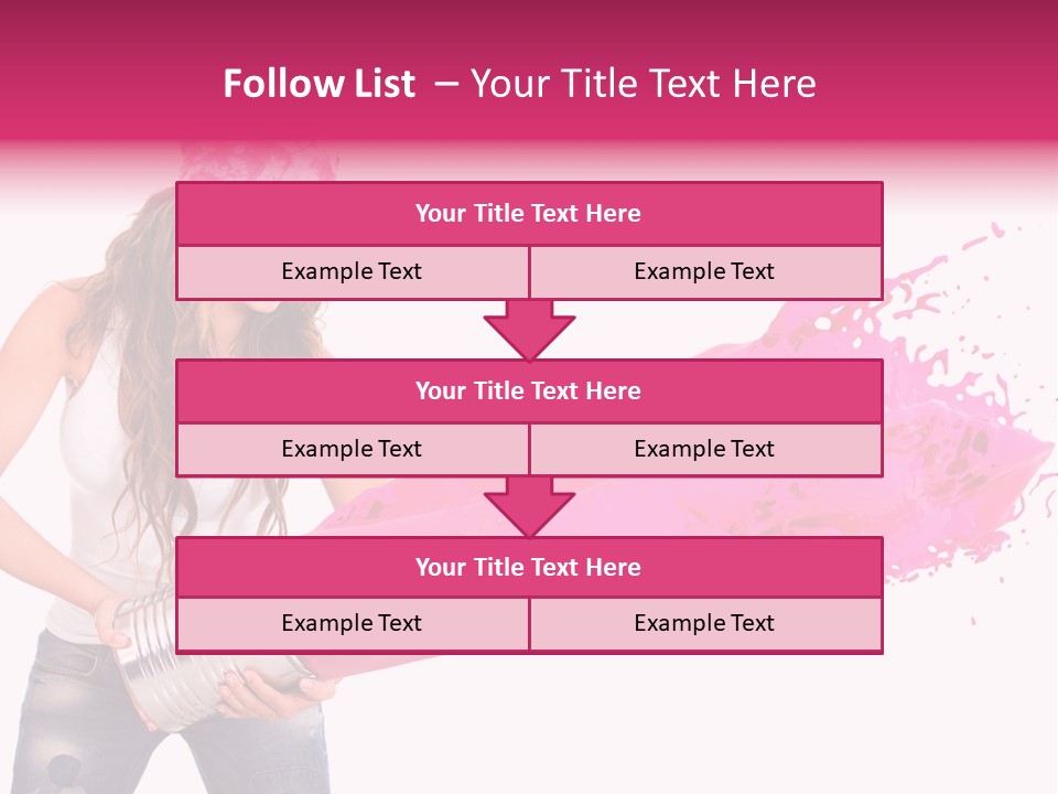 Pretty Girl Headscarf PowerPoint Template