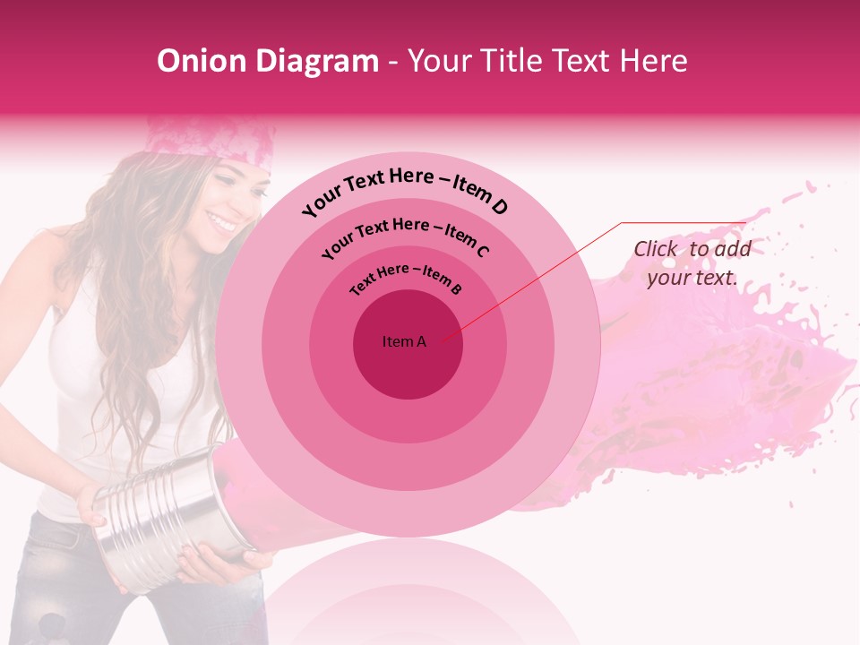 Pretty Girl Headscarf PowerPoint Template