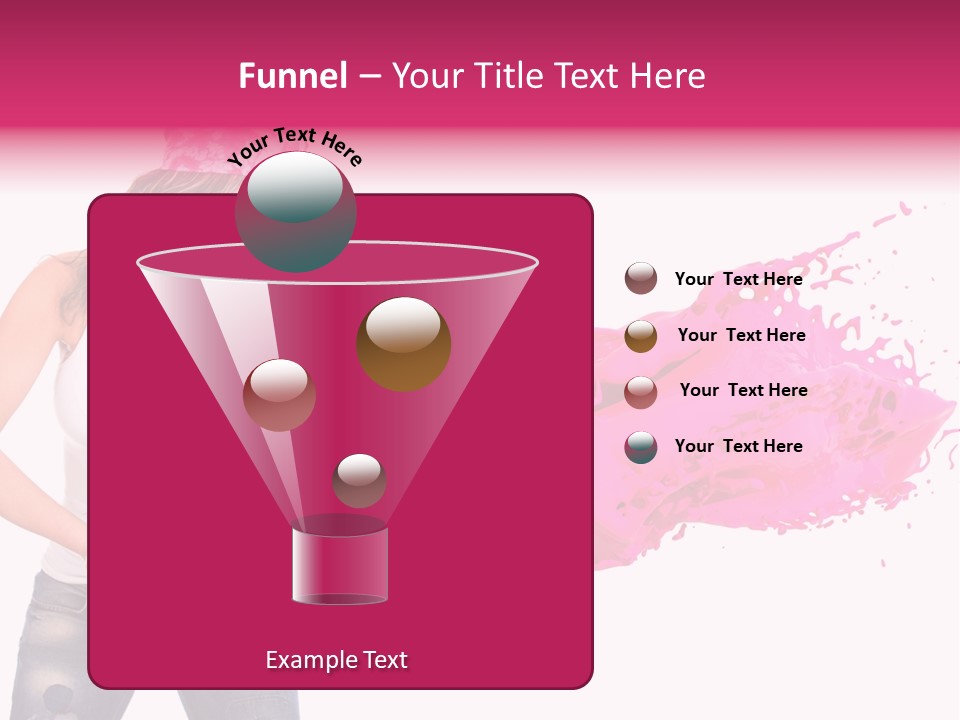 Pretty Girl Headscarf PowerPoint Template