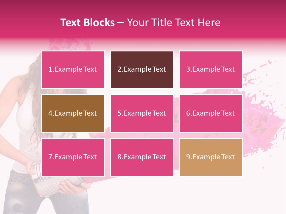 Pretty Girl Headscarf PowerPoint Template