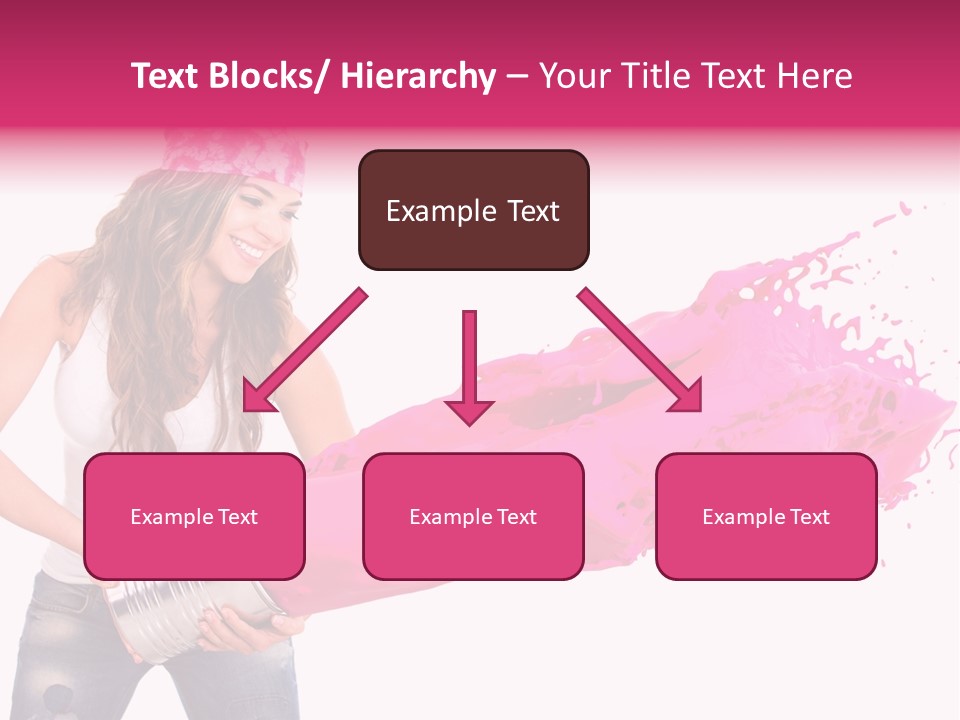 Pretty Girl Headscarf PowerPoint Template