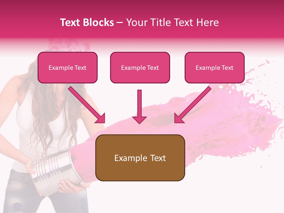 Pretty Girl Headscarf PowerPoint Template