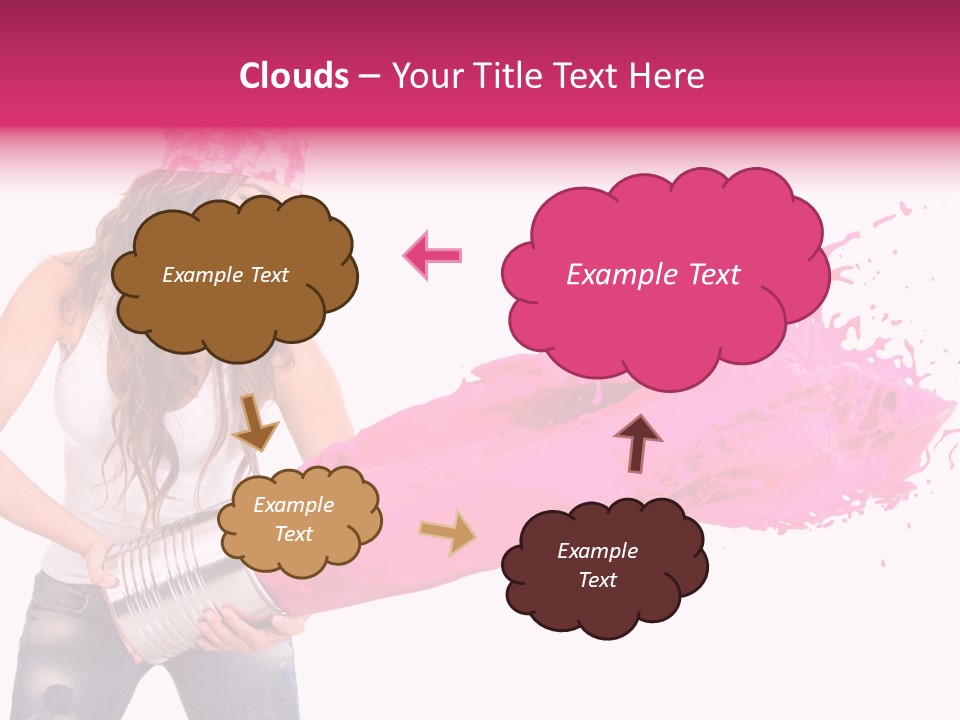 Pretty Girl Headscarf PowerPoint Template