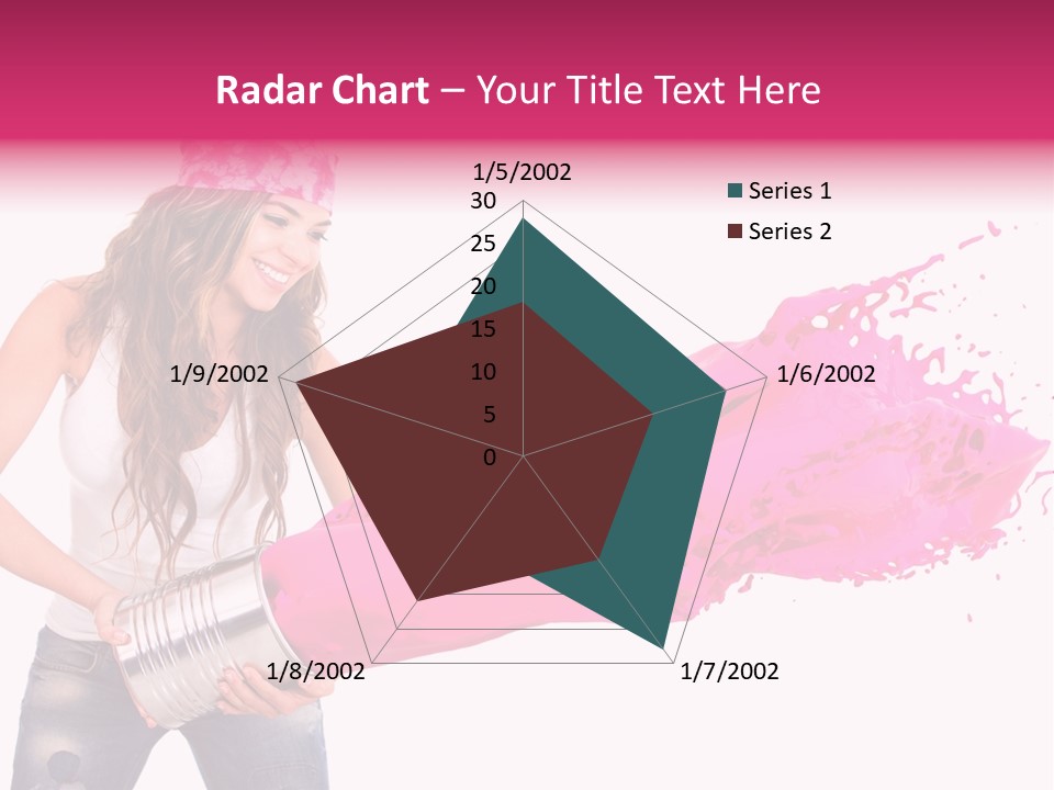 Pretty Girl Headscarf PowerPoint Template