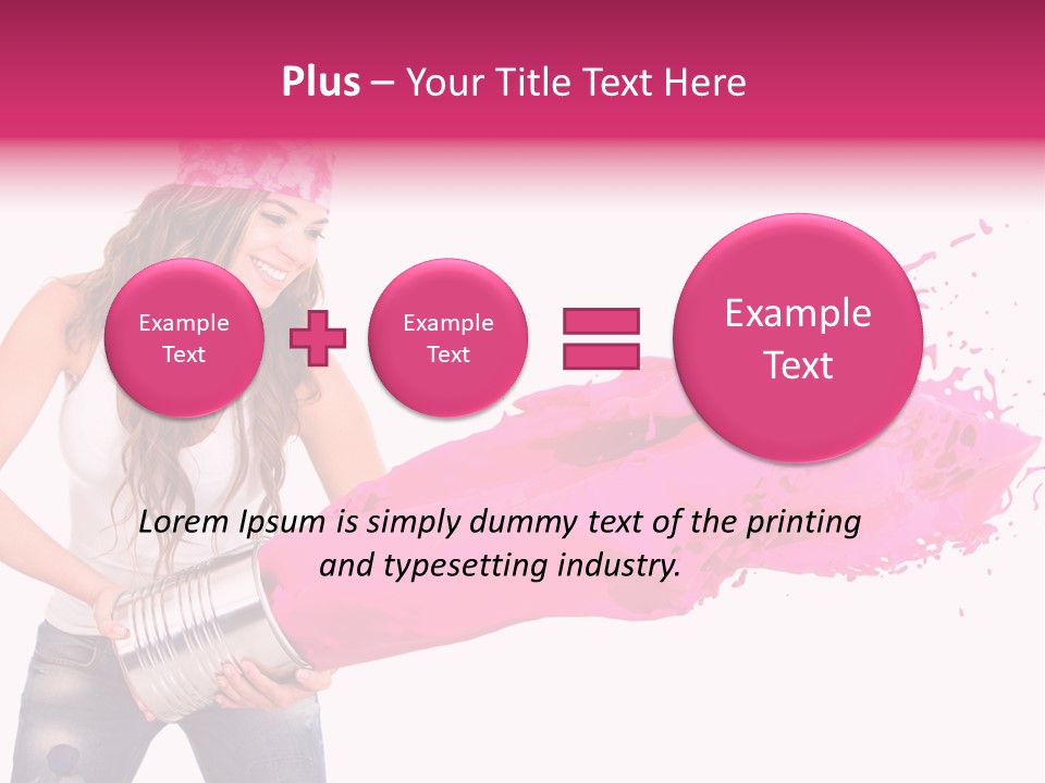 Pretty Girl Headscarf PowerPoint Template