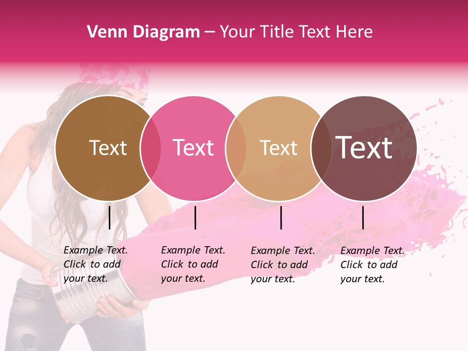 Pretty Girl Headscarf PowerPoint Template