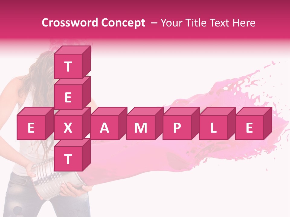 Pretty Girl Headscarf PowerPoint Template