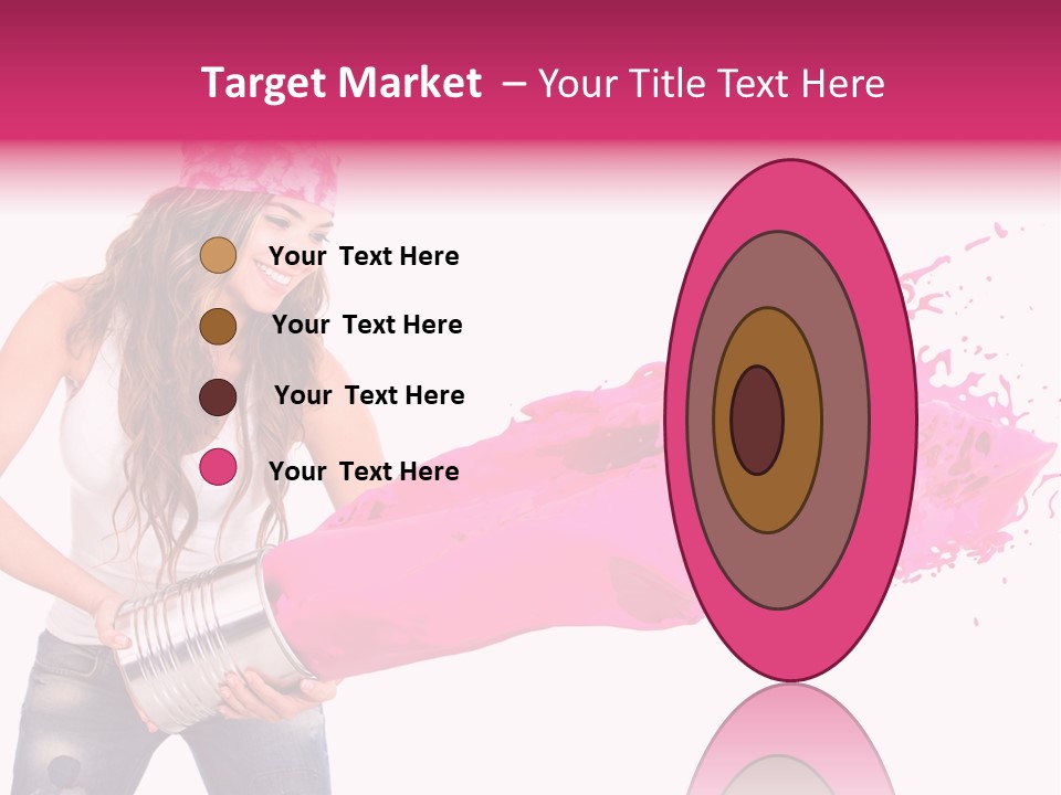 Pretty Girl Headscarf PowerPoint Template