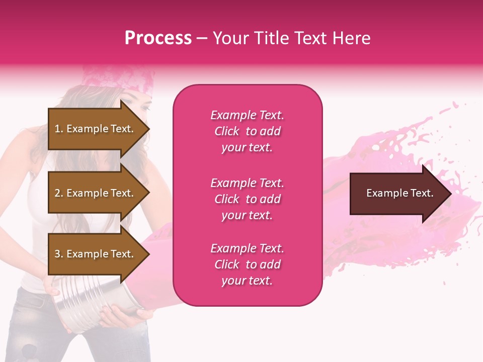 Pretty Girl Headscarf PowerPoint Template
