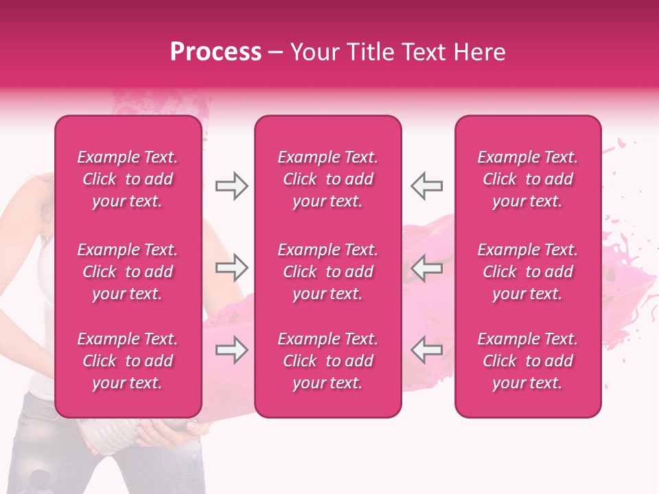 Pretty Girl Headscarf PowerPoint Template