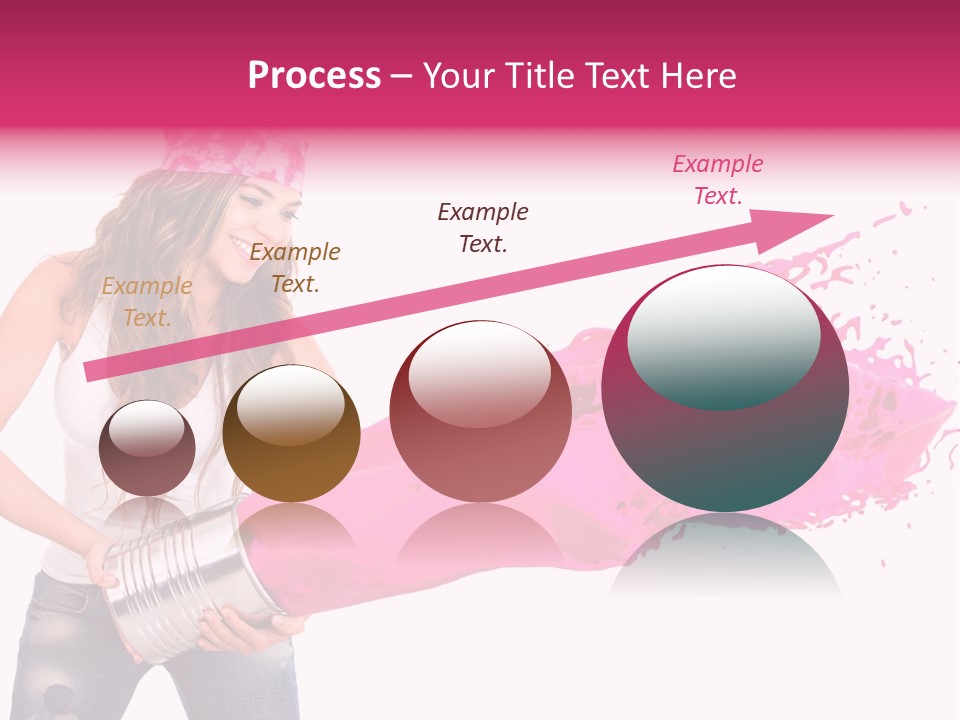 Pretty Girl Headscarf PowerPoint Template