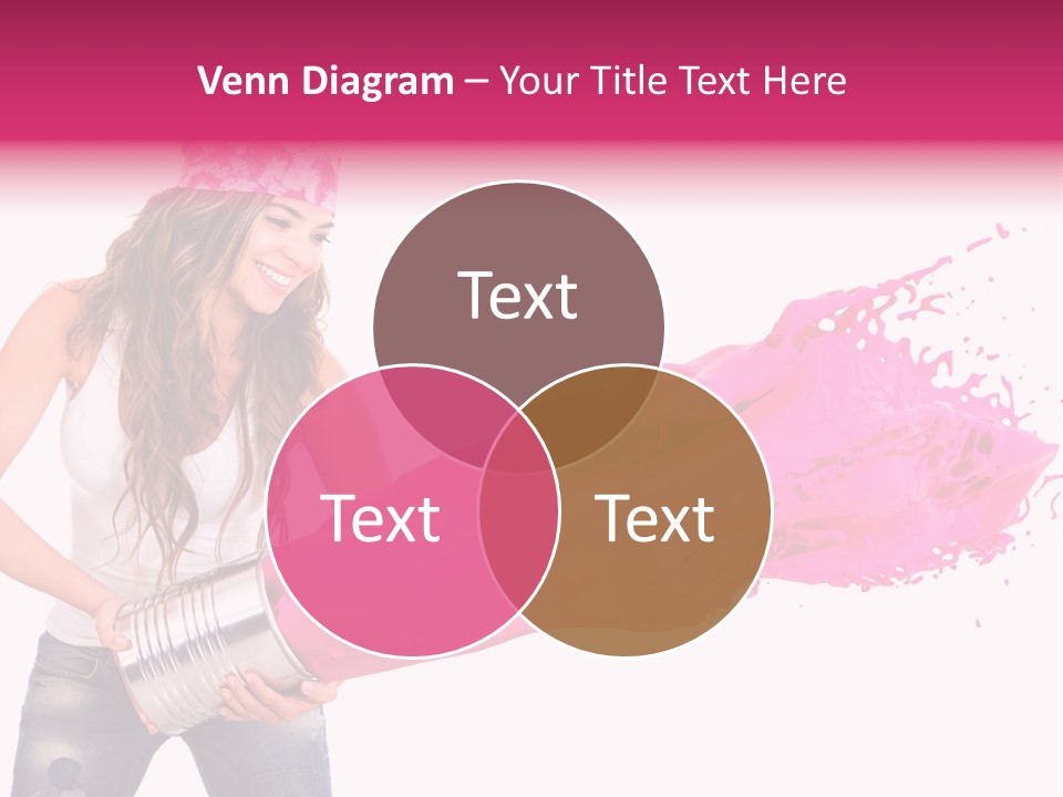 Pretty Girl Headscarf PowerPoint Template