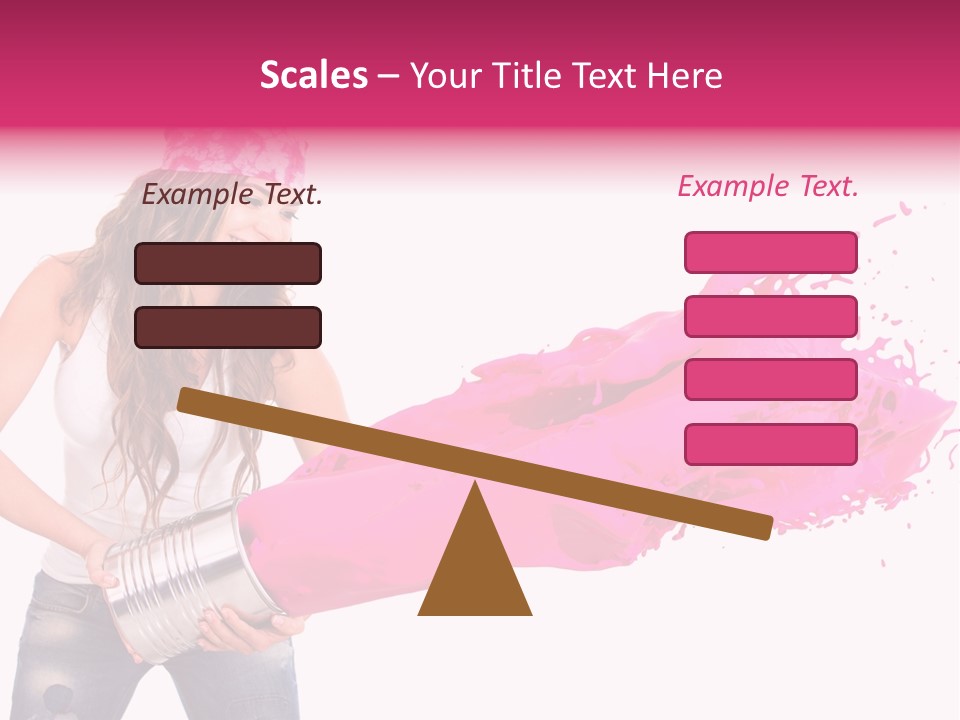 Pretty Girl Headscarf PowerPoint Template