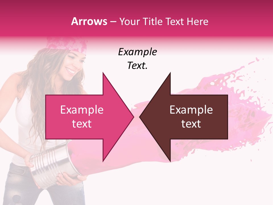 Pretty Girl Headscarf PowerPoint Template