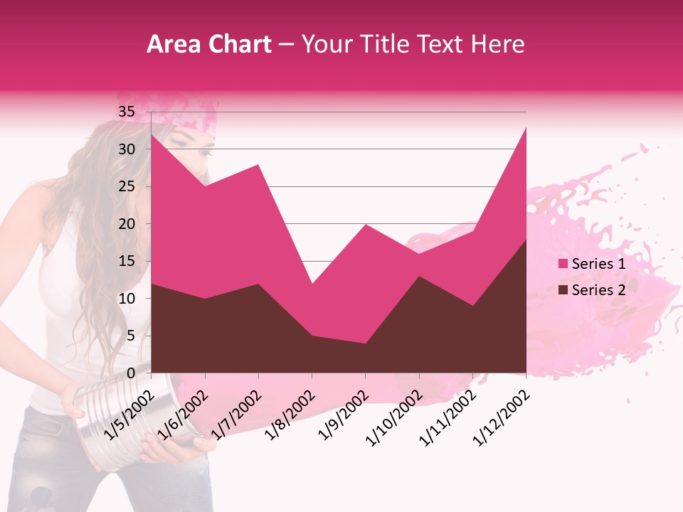 Pretty Girl Headscarf PowerPoint Template