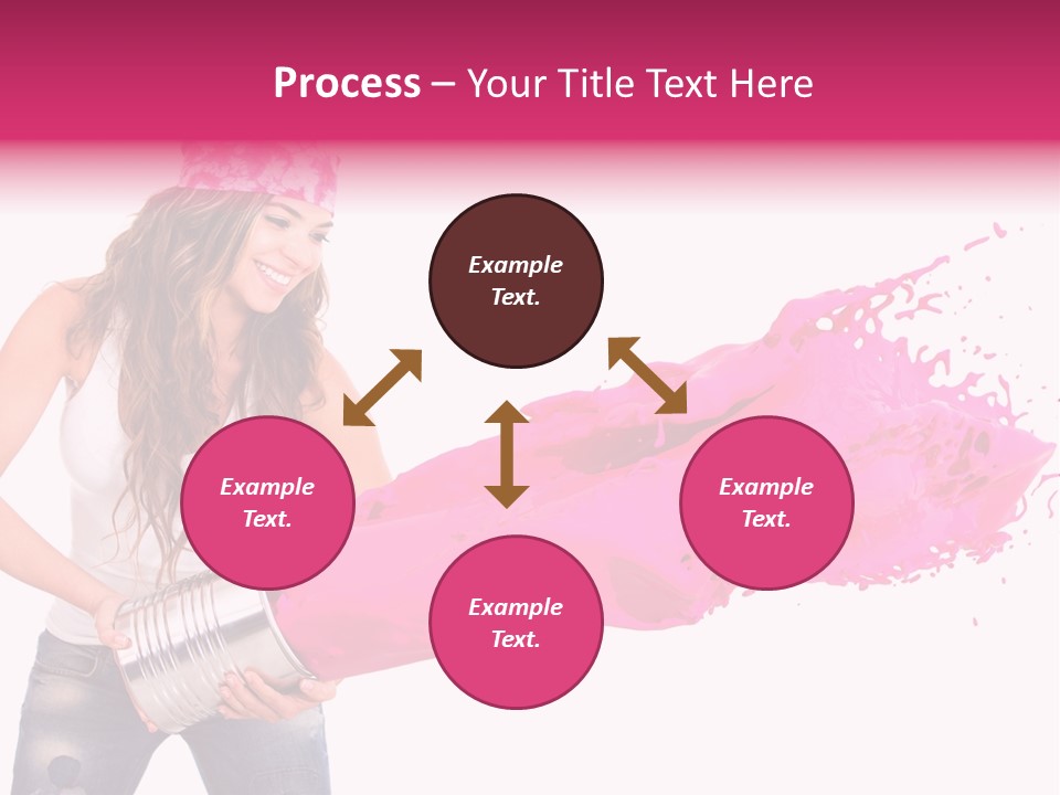 Pretty Girl Headscarf PowerPoint Template