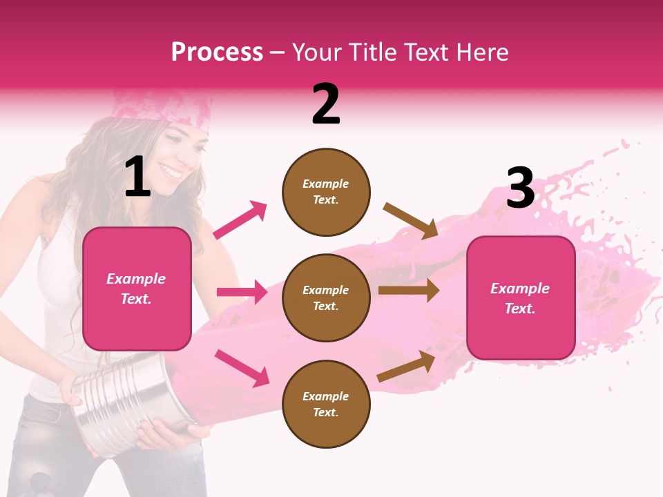 Pretty Girl Headscarf PowerPoint Template