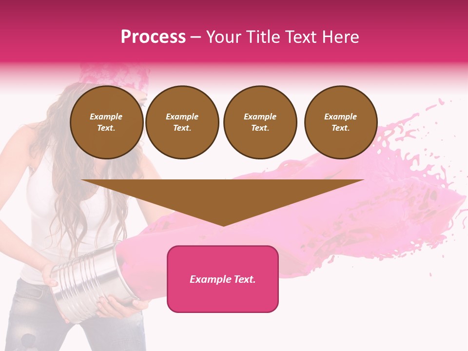 Pretty Girl Headscarf PowerPoint Template