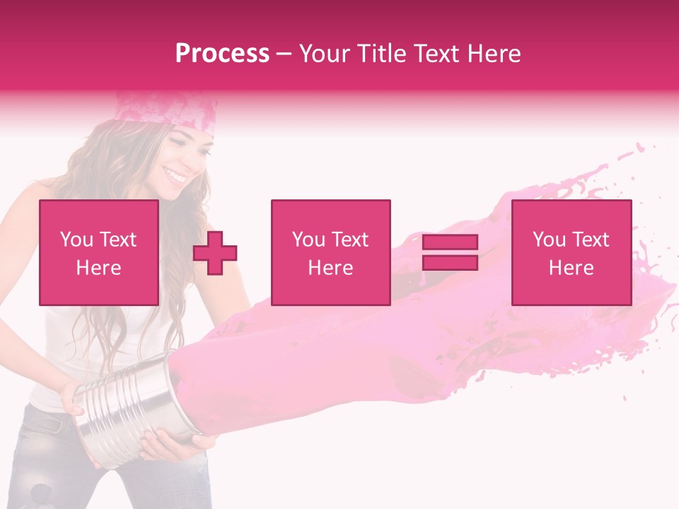 Pretty Girl Headscarf PowerPoint Template