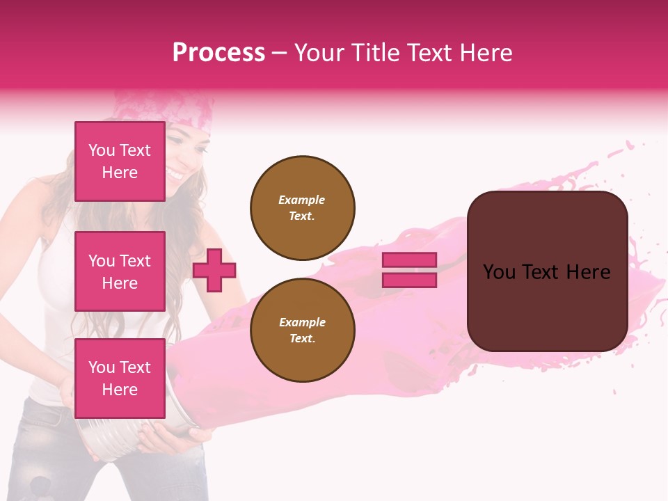 Pretty Girl Headscarf PowerPoint Template