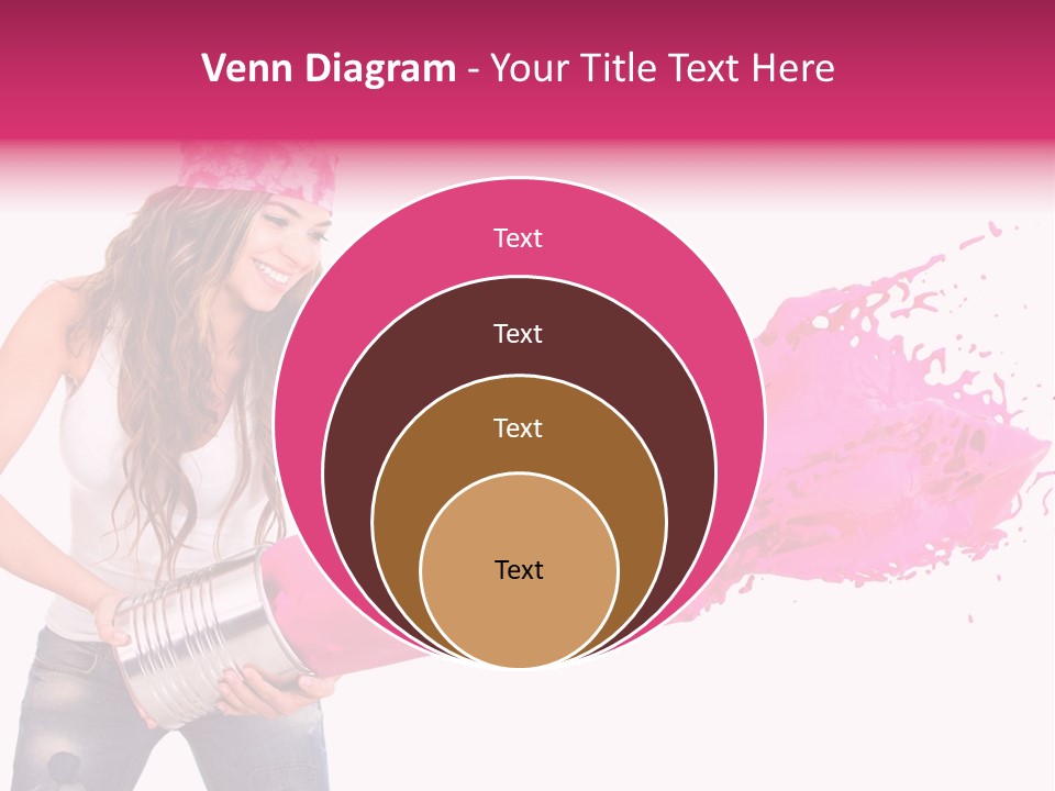 Pretty Girl Headscarf PowerPoint Template