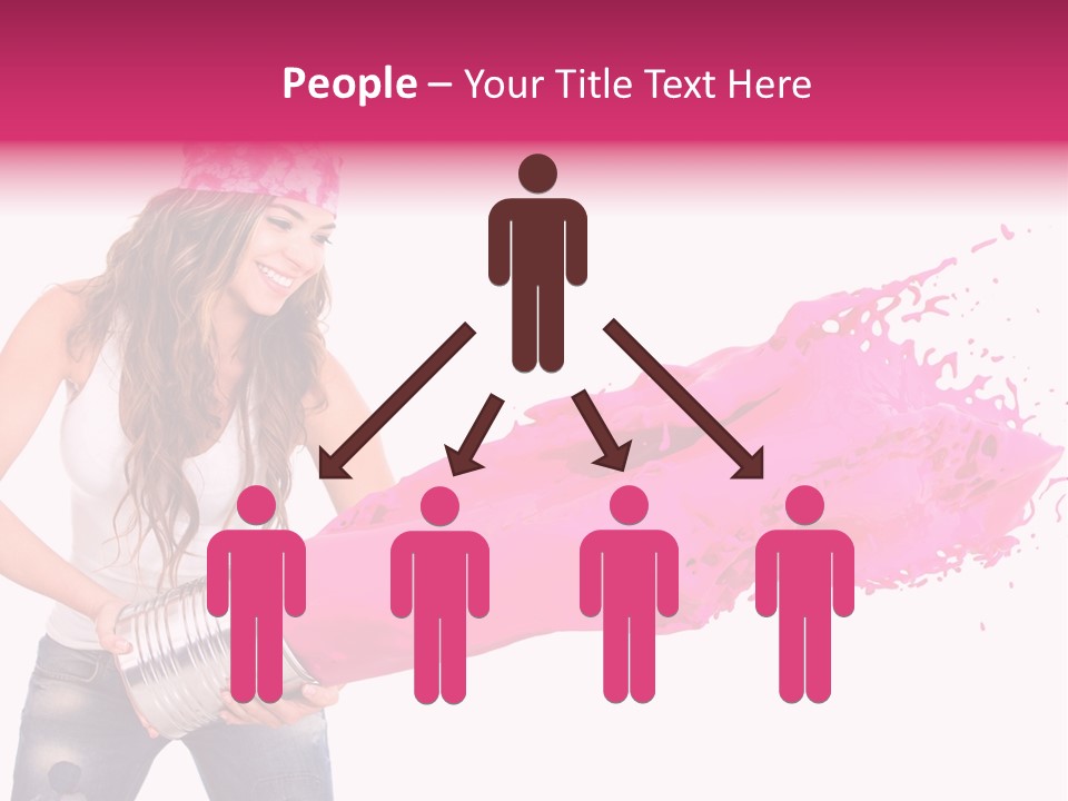 Pretty Girl Headscarf PowerPoint Template