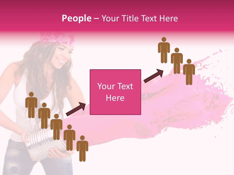Pretty Girl Headscarf PowerPoint Template