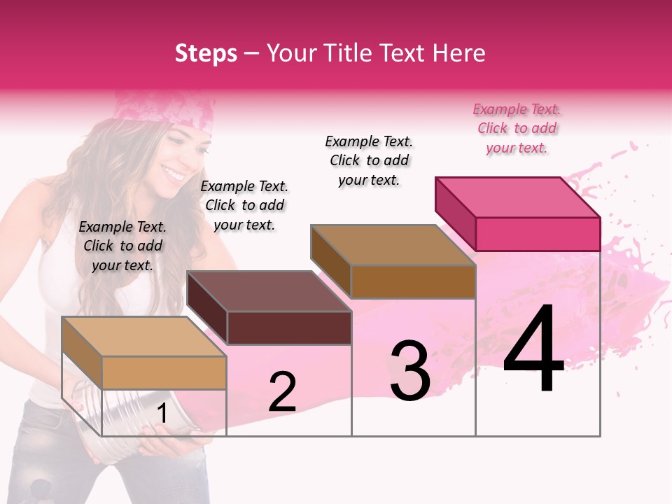Pretty Girl Headscarf PowerPoint Template