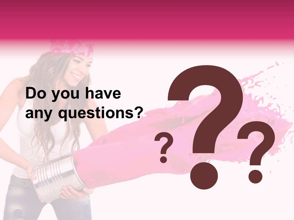 Pretty Girl Headscarf PowerPoint Template