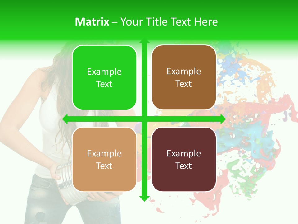 Can Woman Color PowerPoint Template