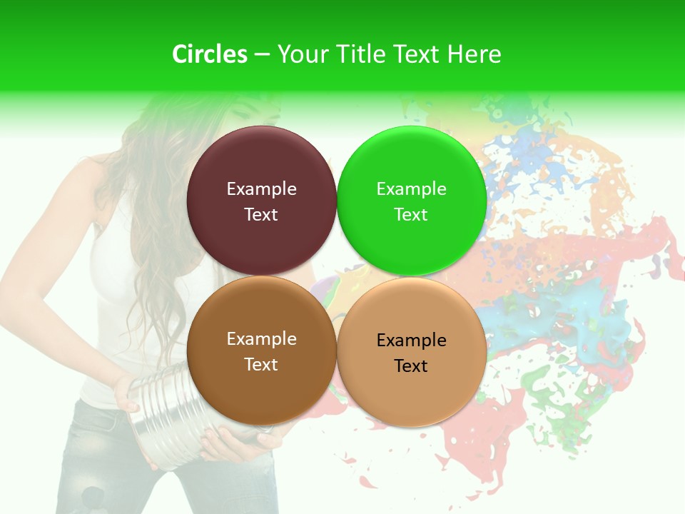 Can Woman Color PowerPoint Template