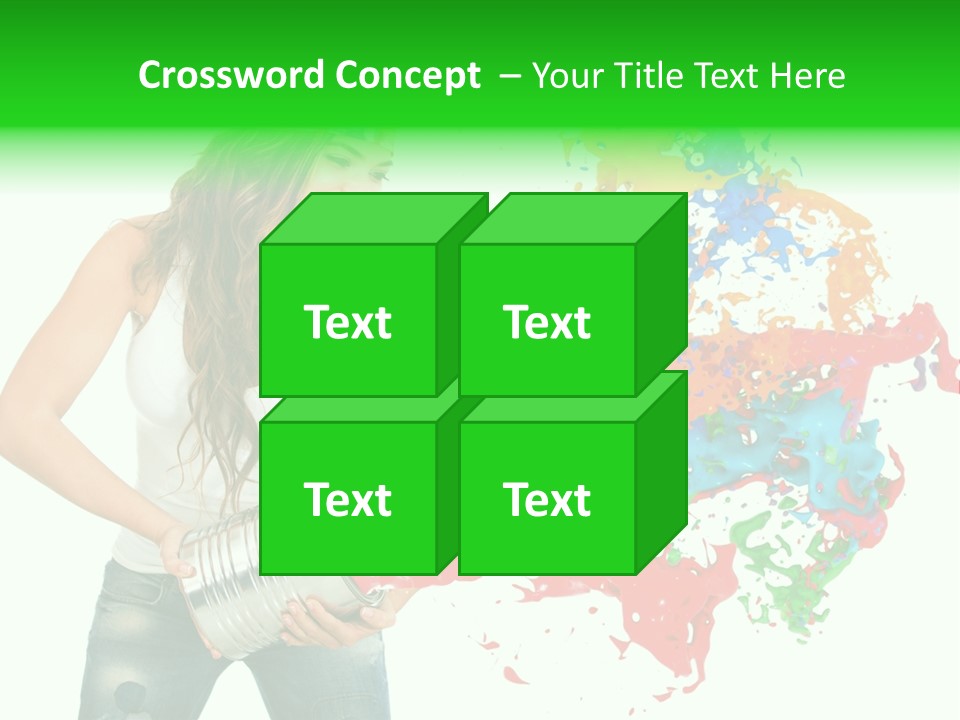 Can Woman Color PowerPoint Template