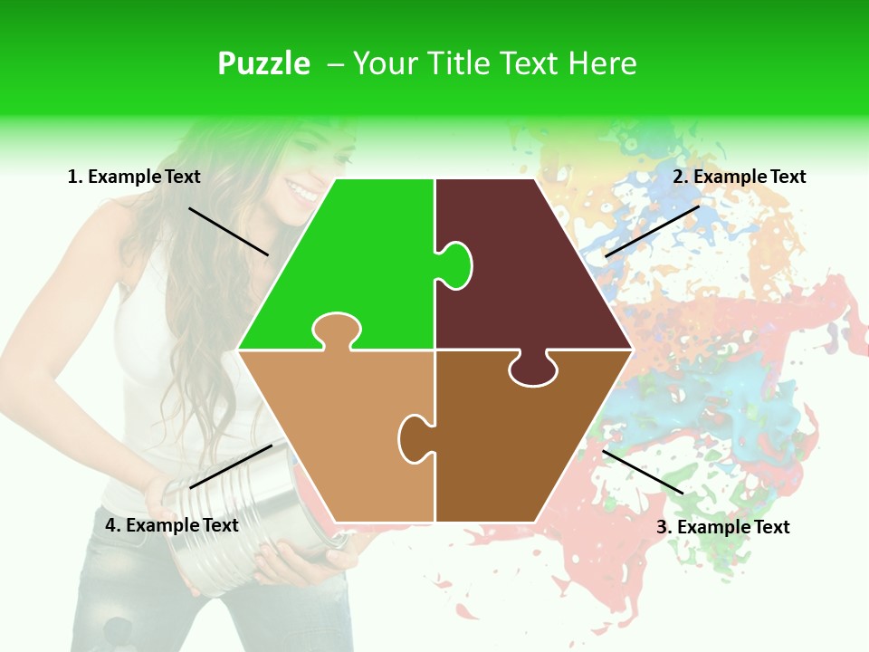 Can Woman Color PowerPoint Template