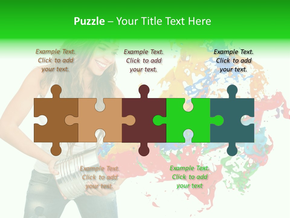 Can Woman Color PowerPoint Template