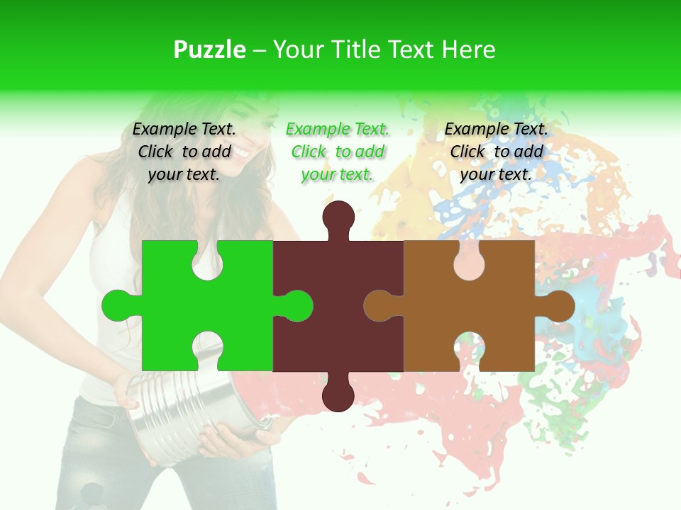 Can Woman Color PowerPoint Template