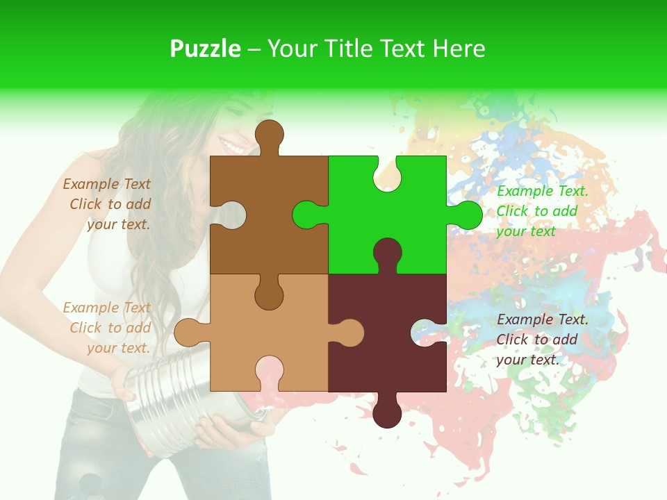 Can Woman Color PowerPoint Template