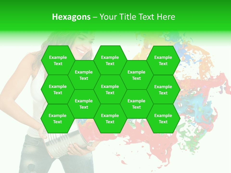 Can Woman Color PowerPoint Template