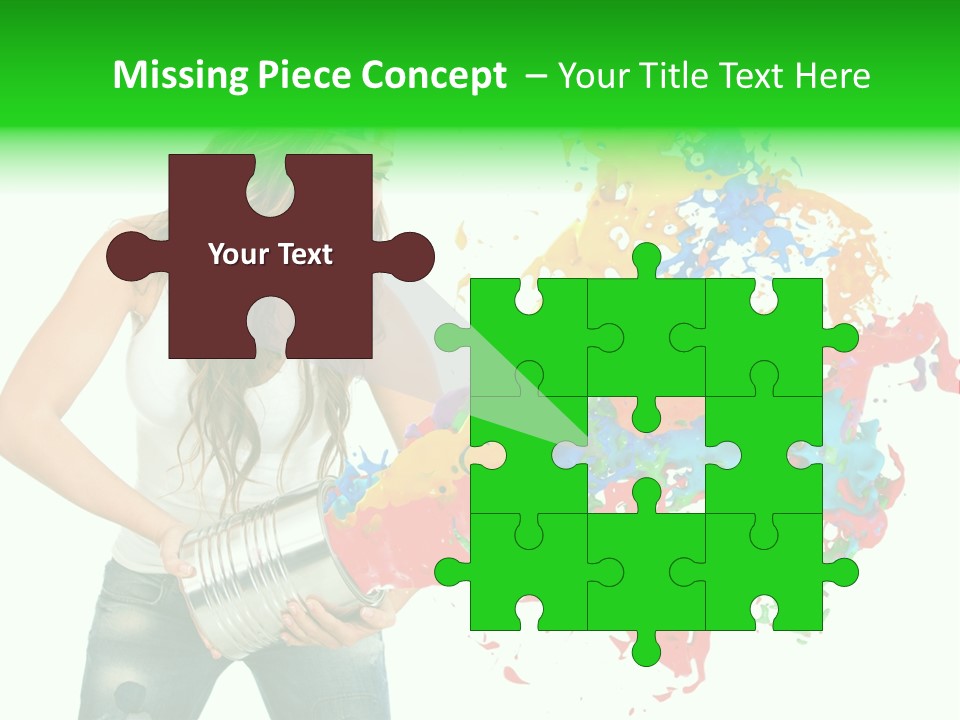 Can Woman Color PowerPoint Template