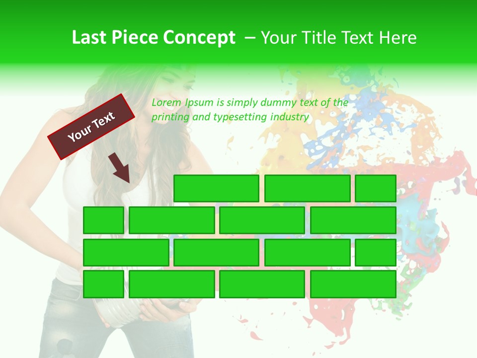 Can Woman Color PowerPoint Template