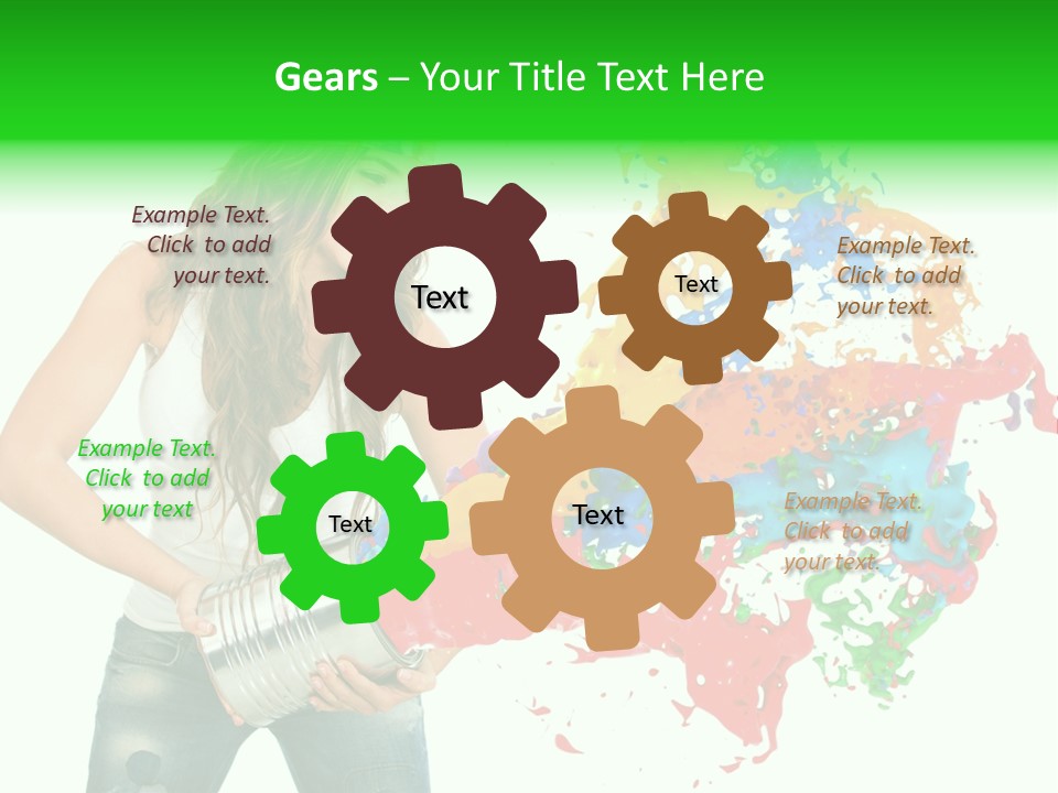 Can Woman Color PowerPoint Template